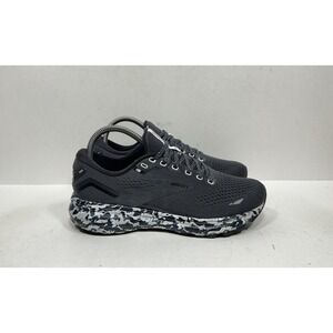 Brooks Ghost 15 Womens Sz 7 Grey Black Camo Running Sneakers Shoes 1203801B004
